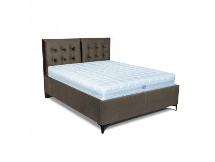 MOOD posteľ Riviera boxspring 2208/čierna