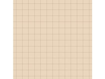 DEKORNIK Simple Check Pattern Small Ivory - Tapeta