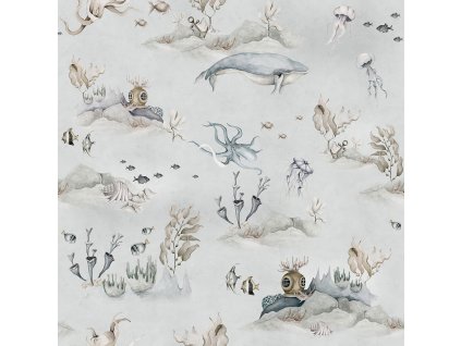 DEKORNIK Underwater World Grey - Tapeta