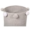 LORENA CANALS Pletený detský kôš Bubbly Grey - kôš