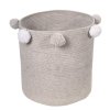 LORENA CANALS Pletený detský kôš Bubbly Grey - kôš