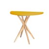 eng pm JUBI Halfround Extendable Table diam 90cm Broom Yellow 6101 2