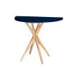 eng pm JUBI Halfround Extendable Table diam 90cm Navy Blue 6111 10