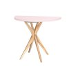 eng pm JUBI Halfround Extendable Table diam 90cm Powder Pink 6105 1
