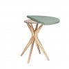 eng pl JUBI Halfround Extendable Table diam 90cm Sage Green 6113 3