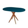 eng pm JUBI Racetrack Oval Table 75x100cm Oak Petrol Blue 6375 7