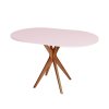 eng pm JUBI Racetrack Oval Table 75x100cm Oak Powder Pink 6372 1
