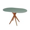 eng pm JUBI Racetrack Oval Table 75x100cm Oak Sage Green 6378 1