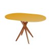 eng pm JUBI Racetrack Oval Table 75x100cm Oak Broom Yellow 6362 1