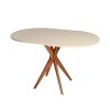 eng pm JUBI Racetrack Oval Table 75x100cm Oak Brown Beige 6361 1