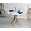 eng pl JUBI Round Dining Table diam 90cm White 6096 7