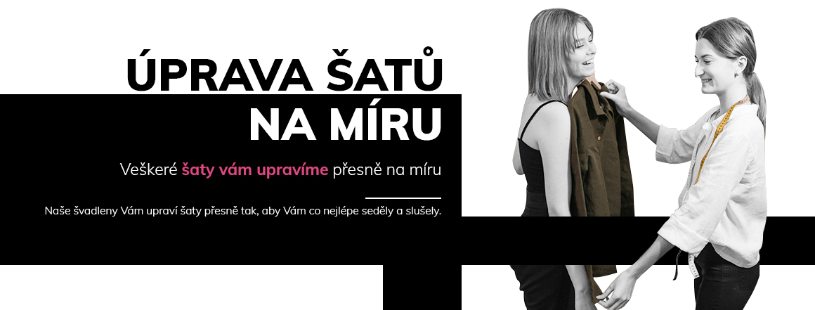 úprava šatů na míru