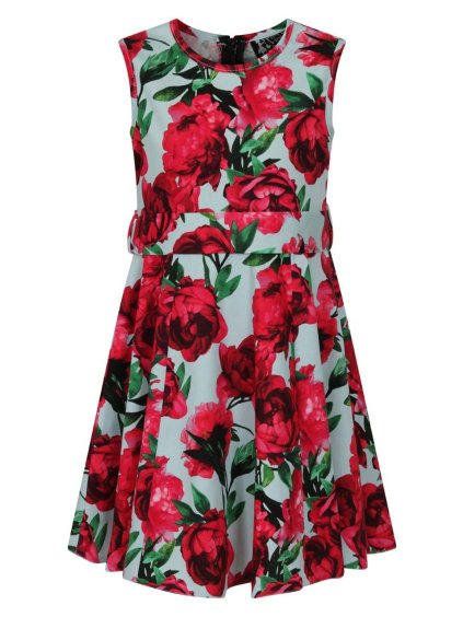 little hepburn red flower blue a