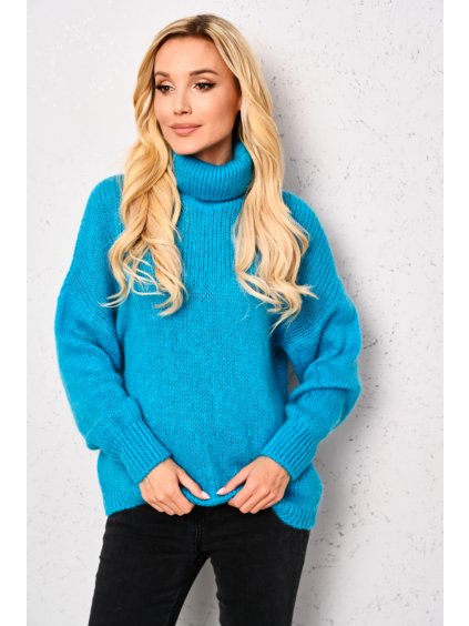 gruby basicowy sweter z golfem (3)