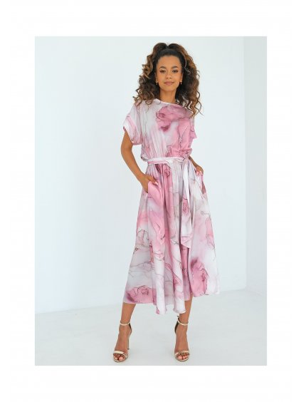 linda sukienka midi pink marble (1)