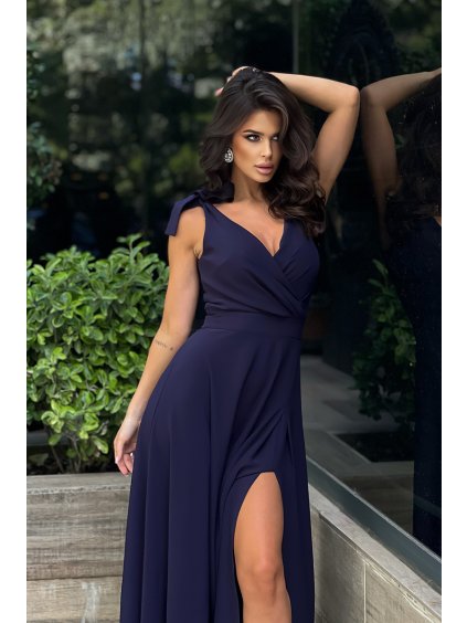 DŁUGA SUKIENKA Z KOKARDAMI