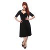 Dámské retro šaty Trixie Doll černé