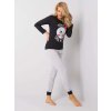 pol pl Czarno szara pizama damska z nadrukiem 358027 2