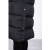 eng pl Quilted winter jacket with a hood black 20696 3