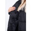 eng pl Quilted winter jacket with a hood black 20696 7