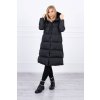 eng pl Quilted winter jacket with a hood black 20696 8