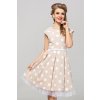 Dámské šaty Polka krémové velký puntík