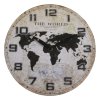 Drevenné nástenné hodiny – WORLD