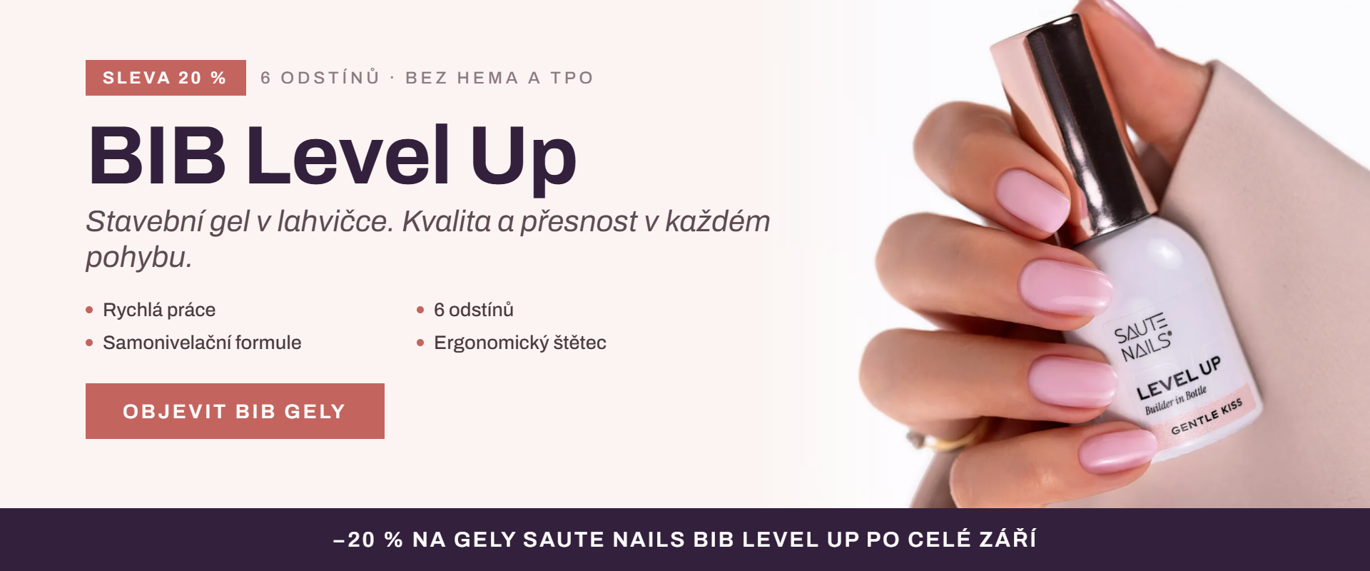 20 % sleva na BIB Saute Nails