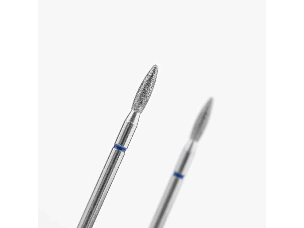 Diamantová fréza Lumore zaoblený plamínek, střední, modrá, pr. 2,3 mm 1
