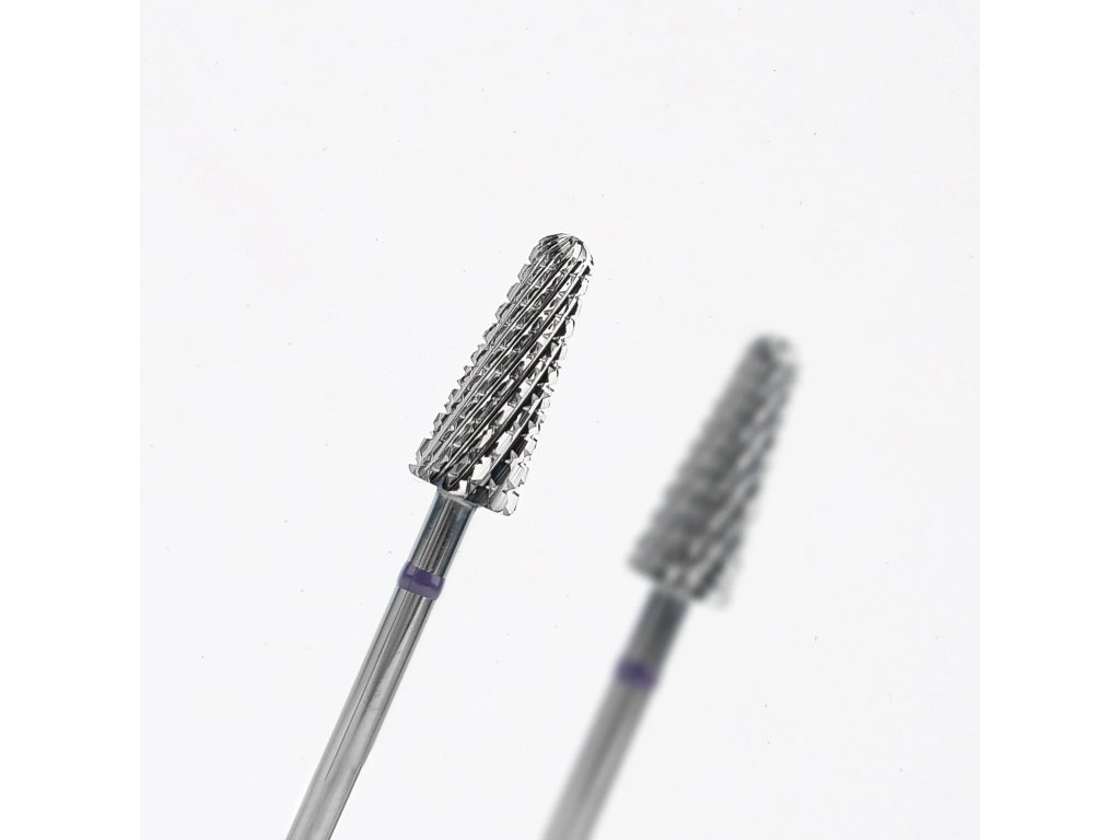 Karbidová fréza Lumore kužel, středně hrubá, fialová 1