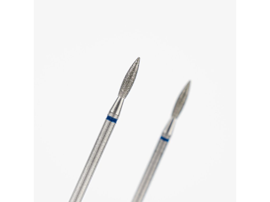Diamanotvá fréza Lumore plamínek, střední, modrá, pr. 2,1 mm LASMN021 01
