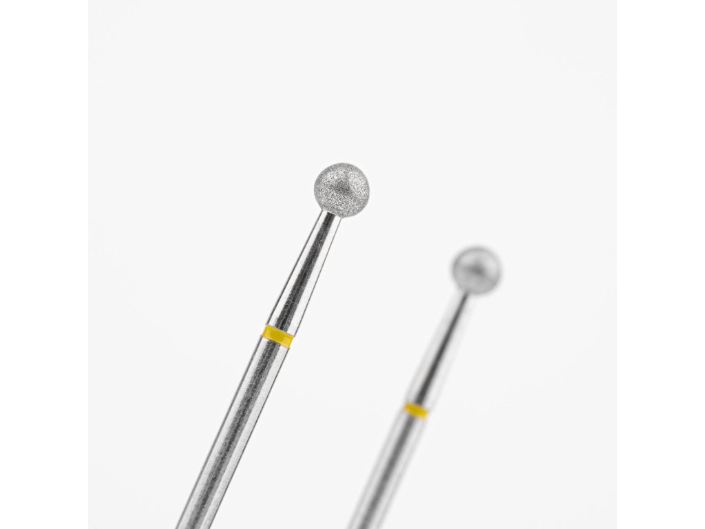Diamanotvá fréza Lumore kulička, extra jemná, žlutá, pr. 3,8 mm BURBG038A 01