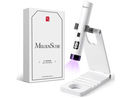 Bezdrátová UV/LED lampa na nehty Melody Susie P-Art01R se stojánkem, bílá