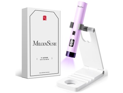 1048 bezdratova uv led lampa na nehty melody susie p art01r se stojankem fialova