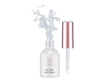 Gel lak na nehty S219 Soft Bling Saute nails, 8 ml
