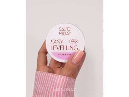 Stavební gel na nehty Easy Levelling PRO Silky Beige Saute nails 01