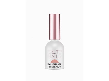 Podkladová báze na nehty Express Base Sparkling Peachy Saute Nails, 8 ml 01