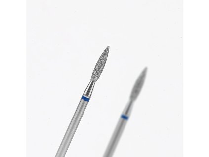 Diamantová fréza Lumore ostrý plamínek, střední, modrá, pr. 2,3 mm 1
