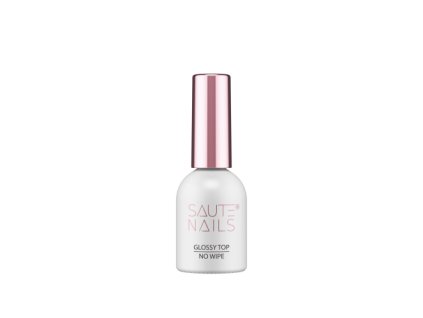 Závěrečný gel na nehty Glossy Top No Wipe Saute nails, 8 ml