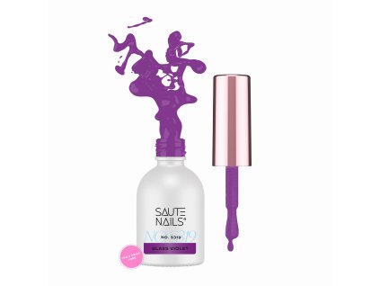 Gel lak na nehty S319 Glass Violet Saute nails, 8 ml 01