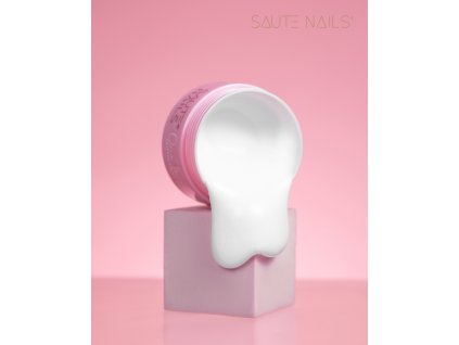 Stavební gel na nehty One Touch Glitter Milky White Saute nails, 30 g