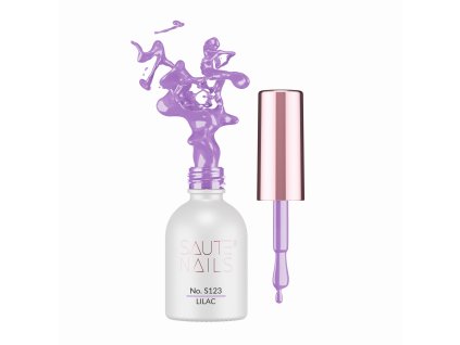 Gel lak na nehty S123 Lilac Saute nails, 8 ml 01