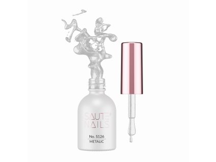 Gel lak na nehty S126 Metalic Saute nails, 8 ml 01