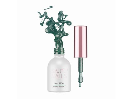 Gel lak na nehty S234 Xmas Plant Saute nails, 8 ml 01