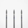 Diamantová fréza Lumore zaoblený plamínek, střední, modrá, pr. 2,3 mm 2