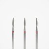 Diamanotvá fréza Lumore zaoblený plamínek, jemná, červená, 2,1 mm LASRN021A 02