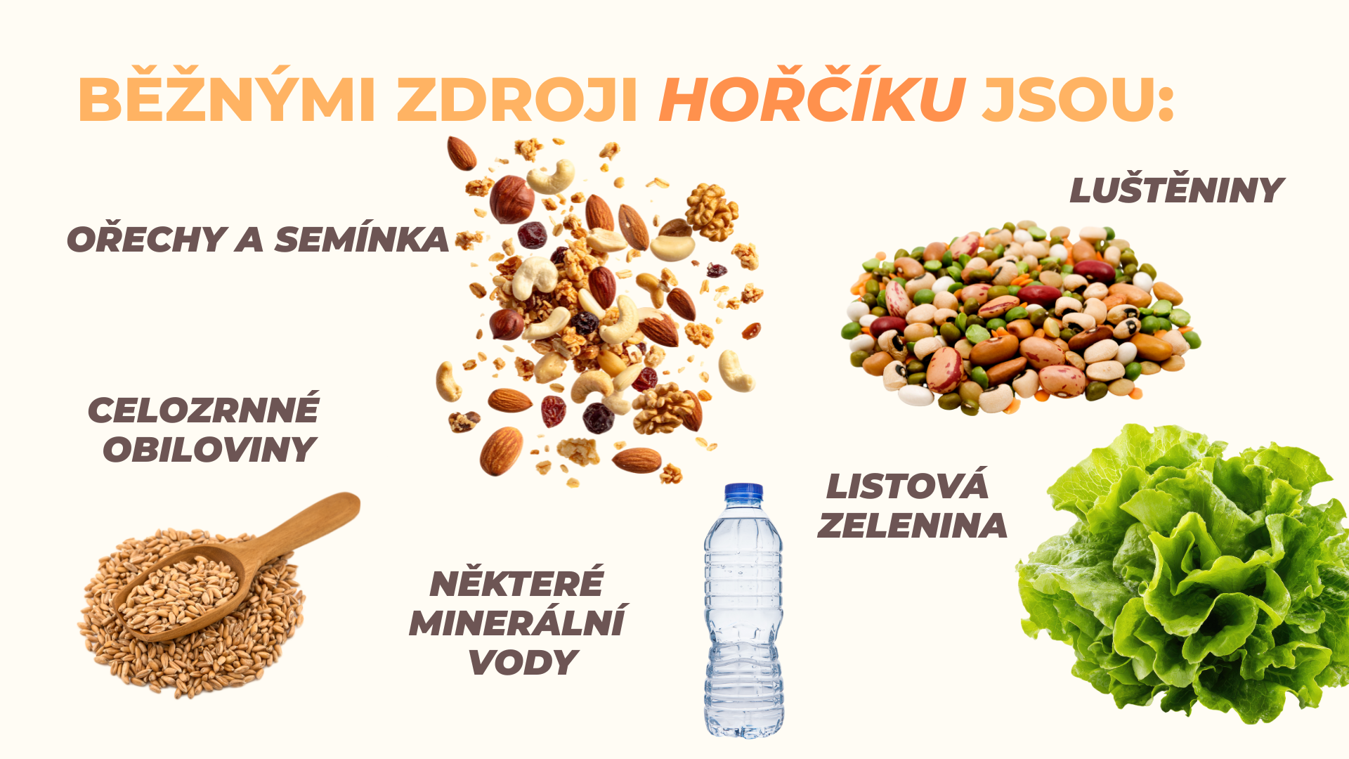 Běžné zdroje hořčíku