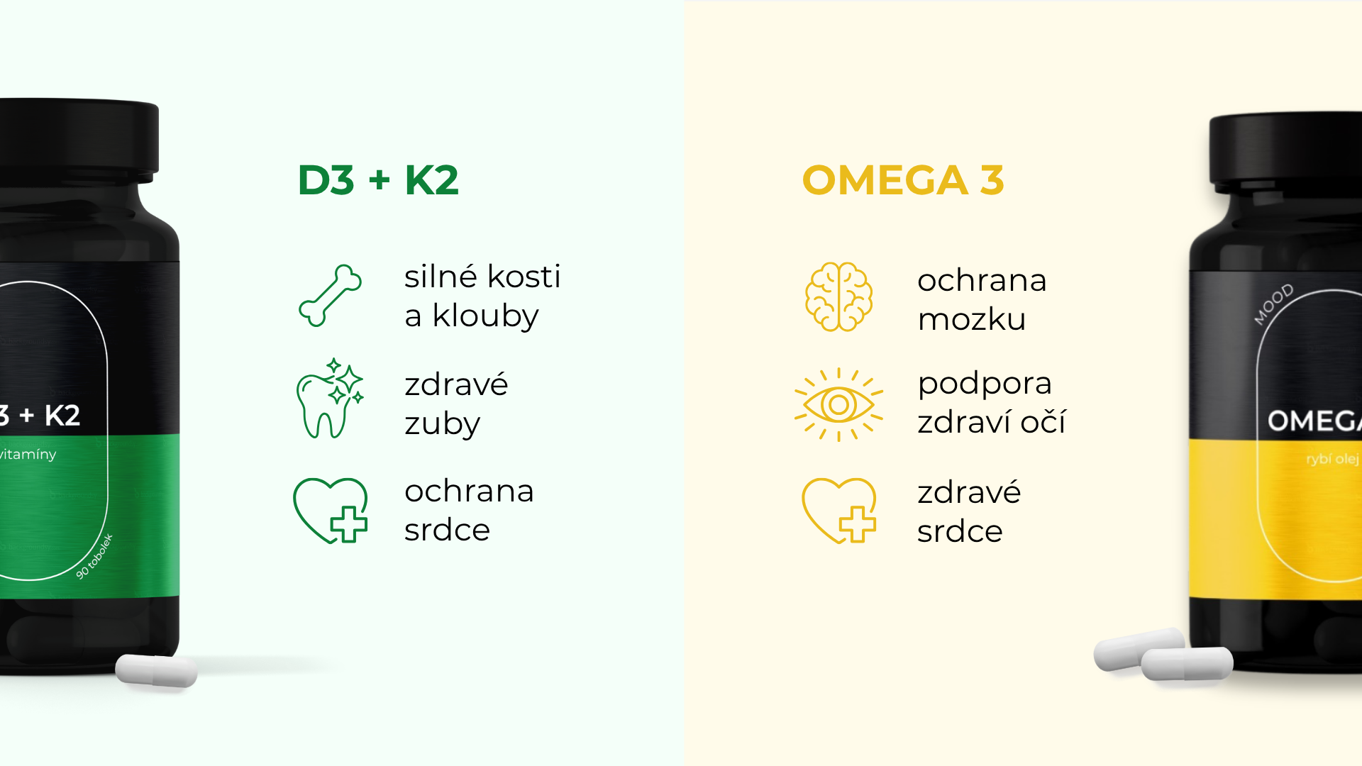 Vitamín D3 a omega-3 – přehled doplňků stravy