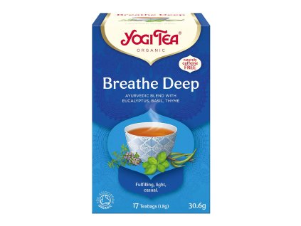 caj yogi tea breathe deep