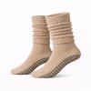 Shrnovací ponožky béžové 1